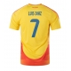 Kolumbija Luis Diaz #7 Replike Domaci Dres Copa America 2024 Kratak Rukav